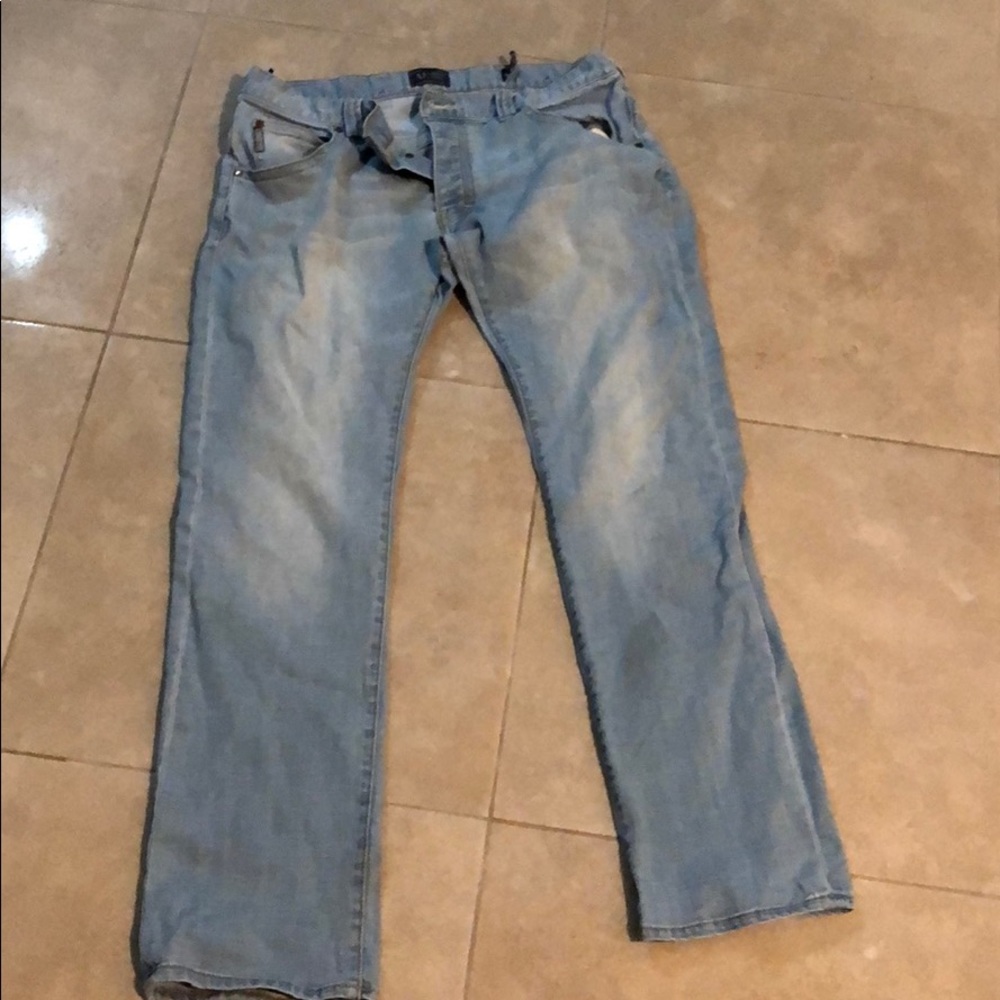 Armani jeans.